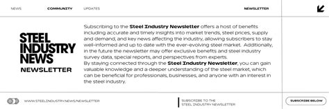 Steel Industry Newsletter The Latest Steel News And Trends