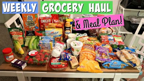 Weekly Grocery Haul Meal Plan Aldi Walmart YouTube