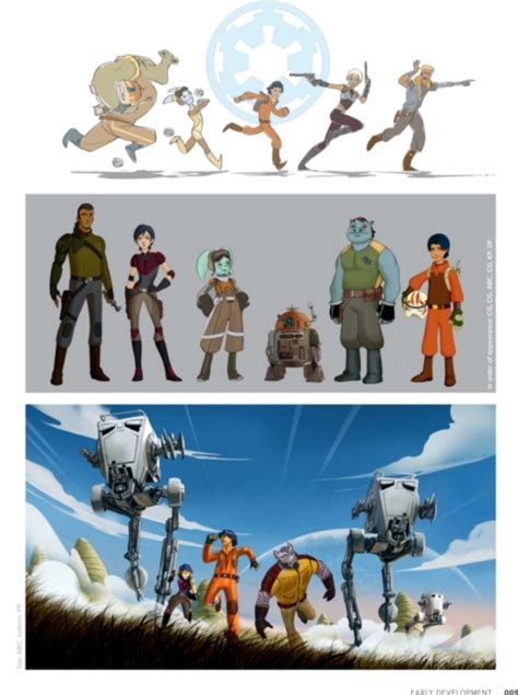 The Ghost Crew early concept art from the Art of Star Wars Rebels : r ...