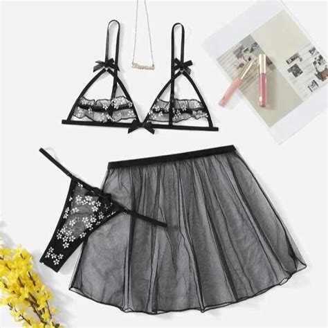 Conjunto Negro Margarita Margarita Sex Shop