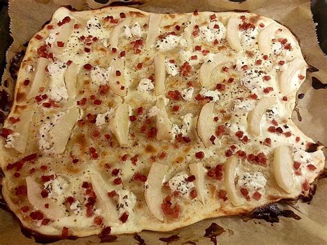 Flammkuchen Mit Birne Und Ziegenk Se Von Carolinaqueen Chefkoch