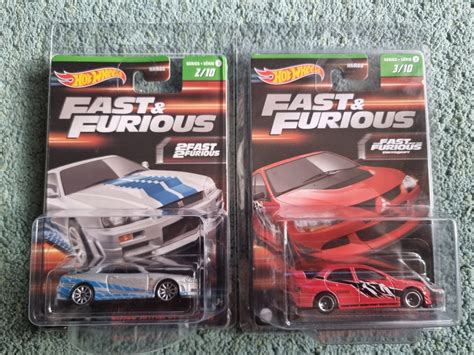 Hot Wheels Fast And Furious 2023 Series 2 FnF Nissan Skyline GT R34 And Lancer Mitsubishi Evo