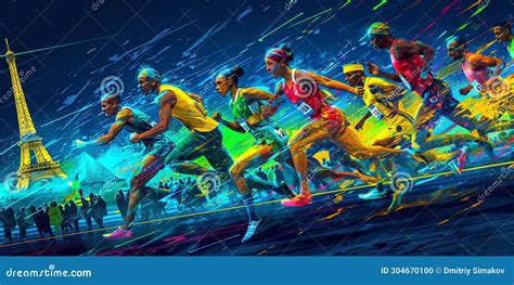 Paris Olympics Games Stock Photo Cartoondealer