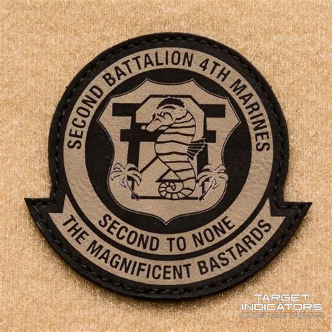 2nd Battalion 4th Marines Laser Engraved Patch - Target Indicators