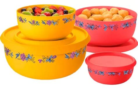 Tupperware Kit Tigela Toque M Gico Servir Alimentos Estampad Frete Gr Tis