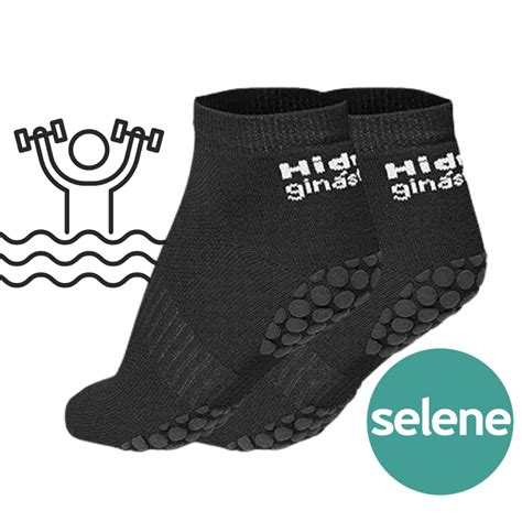 Meia Pilates Hidroginástica Hidro Antiderrapante Selene 4010 Shopee