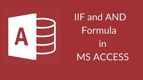 How To Use Iif And And Formula In Ms Access Ms Access Tutorial