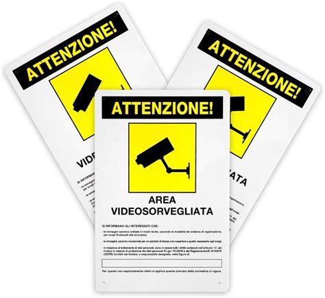 Mt X Cartello Area Videosorvegliata Per Motivi Di Sicurezza Cm X