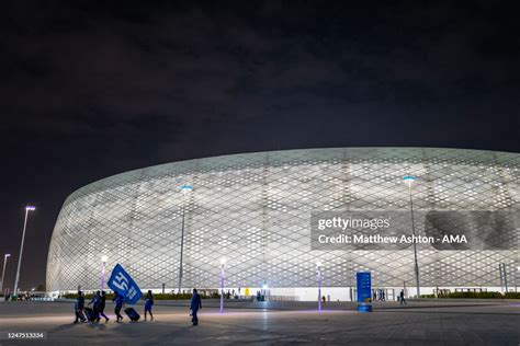 Fans Of Al Hilal Sfc Leave The Al Thumama Stadium In Doha After The