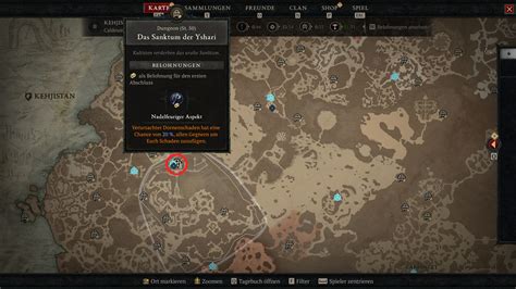 Das Sanktum der Yshari Eingang und Dungeon Guide für Diablo 4 4Fansites