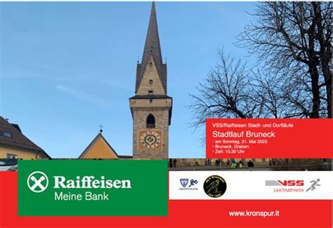 Vss Raiffeisen Stadtlauf Bruneck Sonntag Mai Uhr Ssv