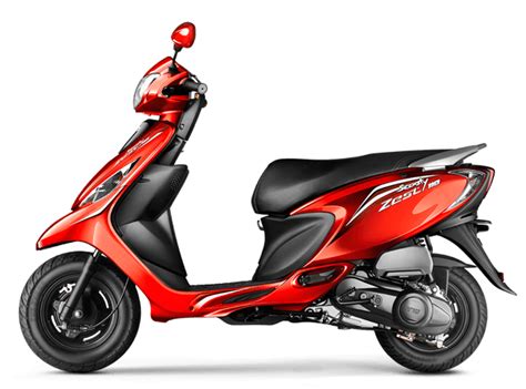 Tvs Scooty Zest Colour Red IAMABIKER Everything Motorcycle