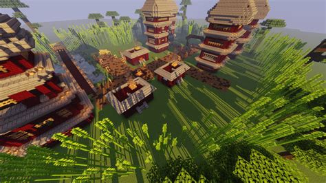 My First Time Designing A Japanese Village! : r/Minecraft