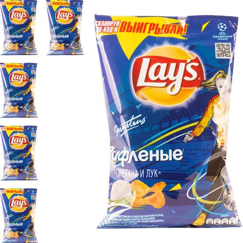 Чипсы Lay's Сметана-Лук 150 г (комплект из 5 шт) — купить в интернет ...