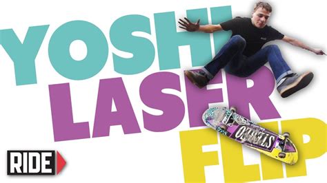 Yoshi Tanenbaum Skateboarding In Slow Motion Laser Flip Youtube