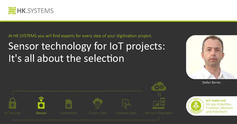 Sensor technology for IoT projects: It's all about the selection