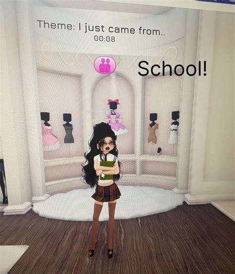 Dress To Impress Roblox Theme I Just Came From School Dress To