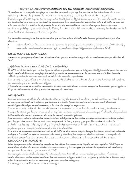 Cap 14 Goodman Y Gilman CAP 14 LA NEUROTRANSMISIN EN EL SISTEMA