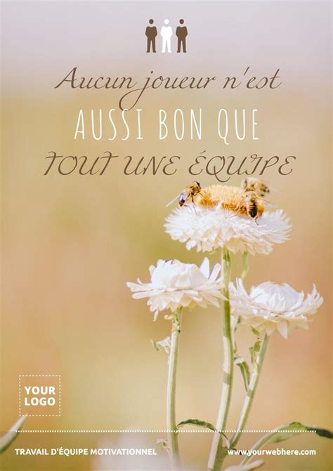 Affiches De Citations Motivantes Pour Le Travail Déquipe