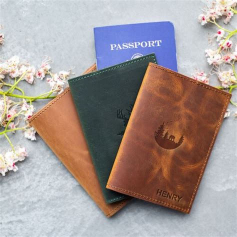 Leather Passport Cover Passport Holder Travel Wallet Etsy