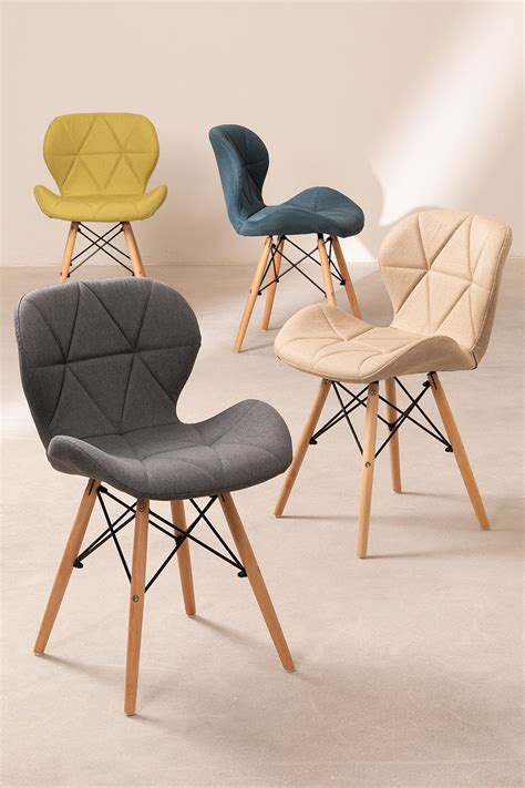 Cadeira Estofada De Linho Silvi Scand SKLUM Dining Chairs Uk