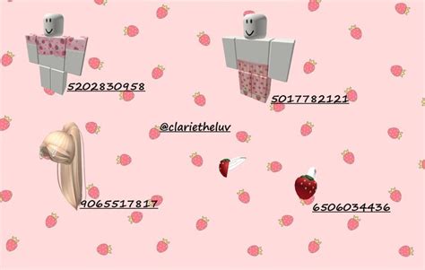 Strawberry Pijama Codes For Berry Avenue And Bloxburg Cute Pajamas