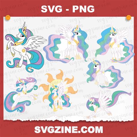 The Svg Unicorns Are All Different Colors And Sizes