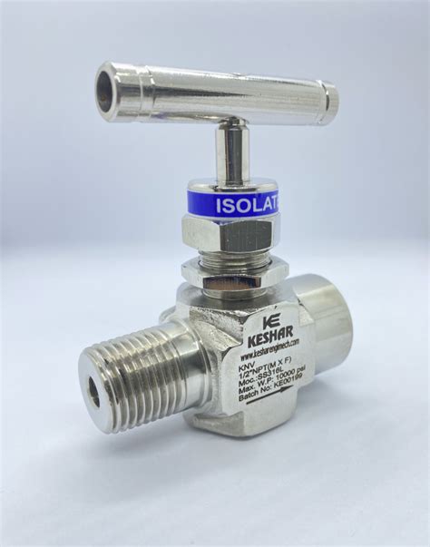 Polished Stainless Steel High Pressure Needle Valve For Industrial Certification Isi