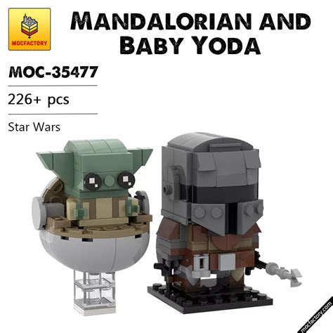 MOC 35477 Mandalorian And Baby Yoda Star Wars By Custominstructions