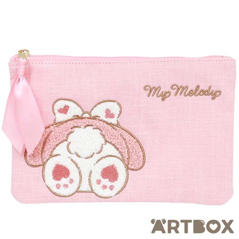 Buy Sanrio My Melody Tail Fuzzy Applique Flat Zipped Pouch at ARTBOX