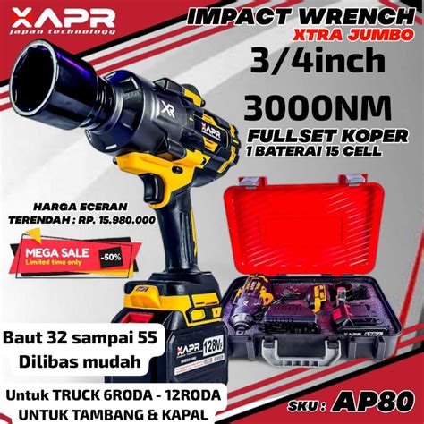 Jual Impact Wrench Ap Jumbo Facelift V Nm Apr Japan Inch