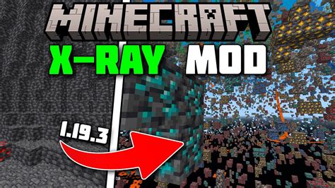 How To Download And Install X Ray Mod In Minecraft 1 19 3 X Ray Mod For Minecraft Youtube