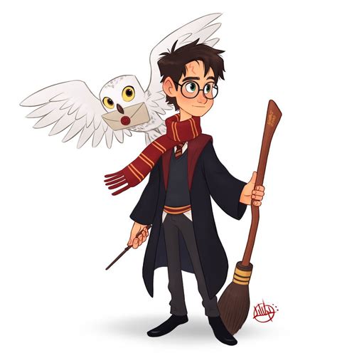 Harry Potter By Luigil Harry Potter Fan Art Harry Potter Anime Harry