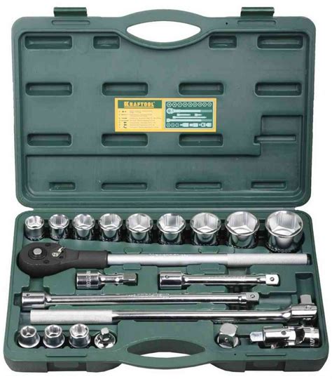 Набор торцовых головок INDUSTRIE QUALITAT KRAFTOOL 27895-H20 по цене 24 ...