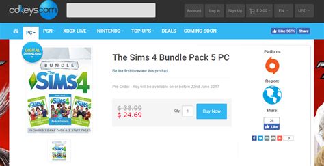 The Sims 4 Pre Order Game Bundle 5 For 25 At Cd Keys Simsvip