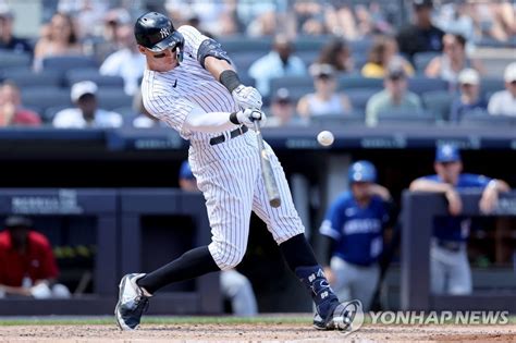 Mlb 양키스 거포 저지 역대 두 번째 최소 경기 만에 200홈런 연합뉴스