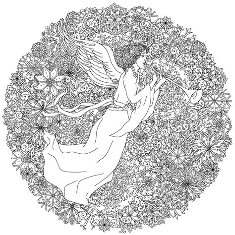 Angels Coloring Pages For Adults