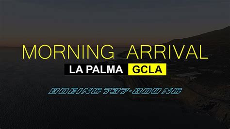 MORNING WINDY ARC ARRIVAL AND APPROACH RUNWAY 36 LA PALMA GCLA X