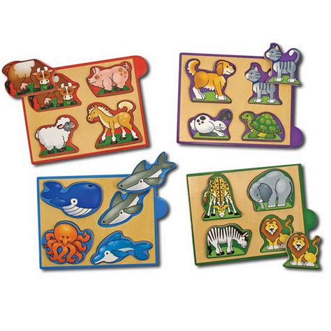 melissa doug animals mini puzzle pack babyonline hk