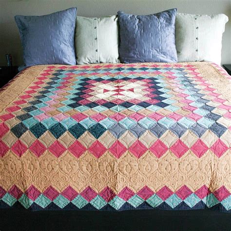 Queen Size Quilt Pattern Free The Rainbow Chevron Twin Quilt By Leedle