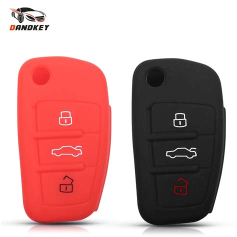 Dandkey Flip Silicone Key Case Cover Protector Auto Key Car Accessories