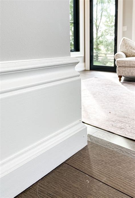 Traditional Custom Baseboard on wood Floors | Baseboard trim, Baseboard ...