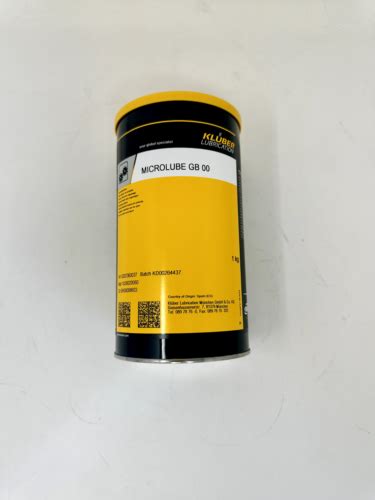 Kluber Microlube GB 00 Mineral Oil Based Lubricant Grease 1kg EBay