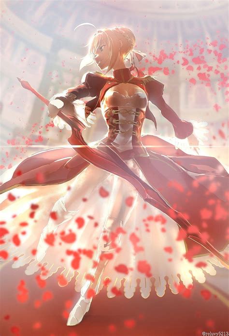 Nero Claudius Kader Ekstra Fate Fate Extra Sabre Fate Anime Serisi