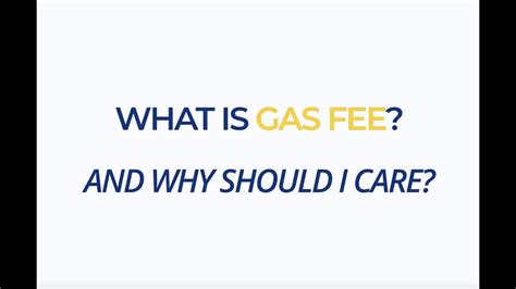 What Are Gas Fees Youtube