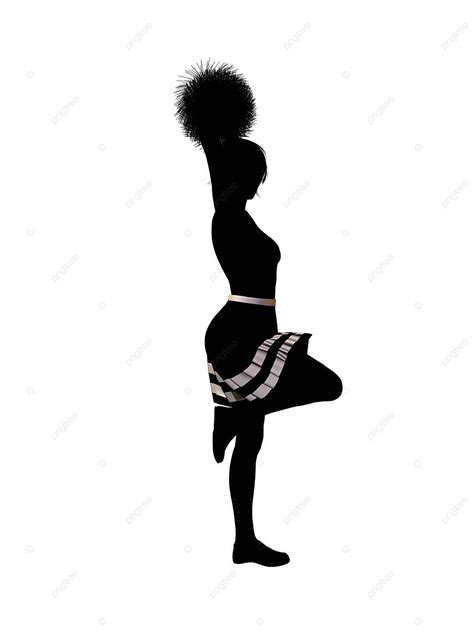 Cheerleader Illustration Silhouette Silhoutte Football Silhoette Photo ...