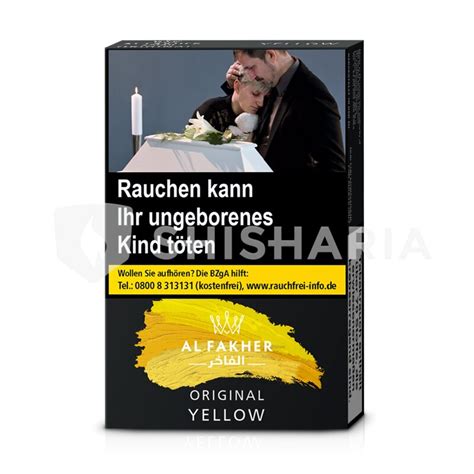 Kaufen Sie Al Fakher Shisha Tabak 25g YELLOW SHISHARIA De