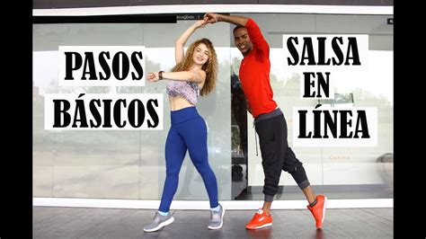 PASOS BÁSICOS DE SALSA EN LINEA CON PAREJA YouTube