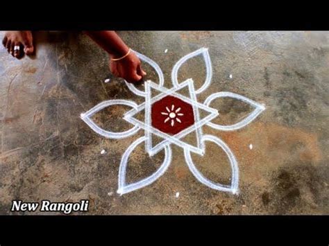 Ugadi Special Velakku Kolam Easy Diya Rangoli Easy Beginners Muggulu