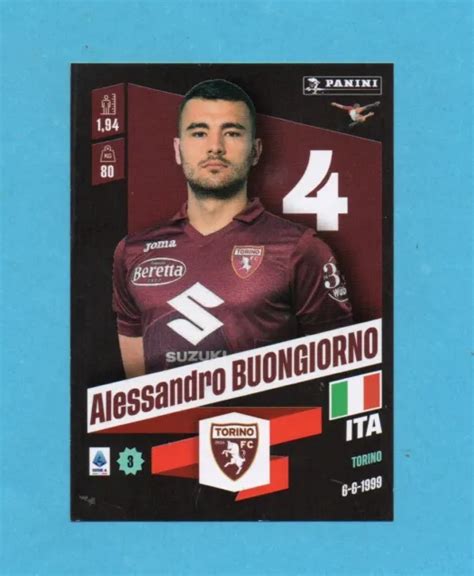 Panini Calciatori Figurina N Buongiorno Torino New